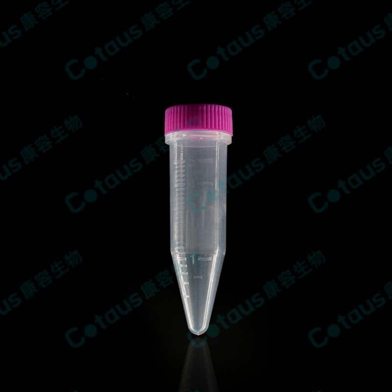 ဝက်အူအဖုံးပါသော 5ml Micro Centrifuge Tube